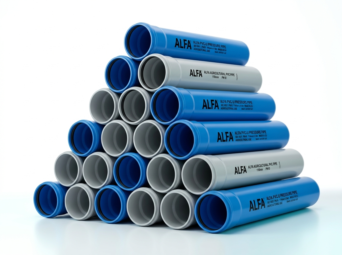 Alfa agricultural PVC pressure pipes